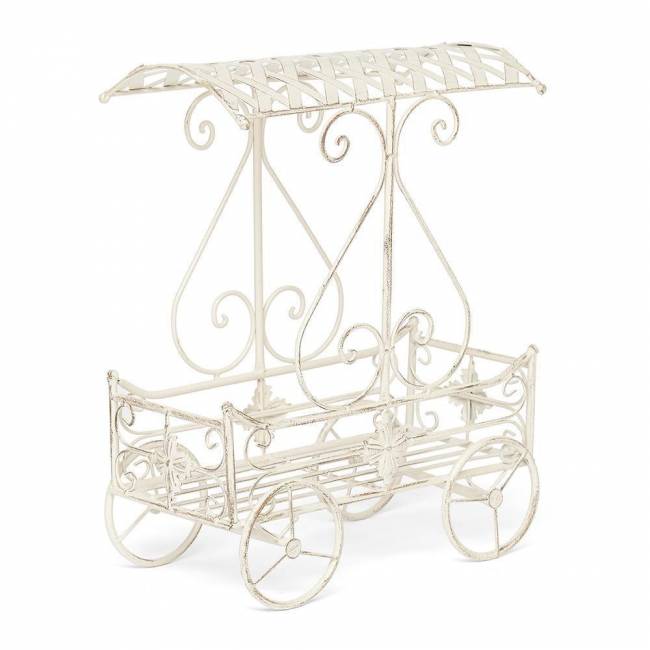 Цветочница Secret de Maison CARRIAGE (mod. PL08--6954) металл, 40х23х55см, Античный белый (Antique White) Античный белый (Antique White) металл